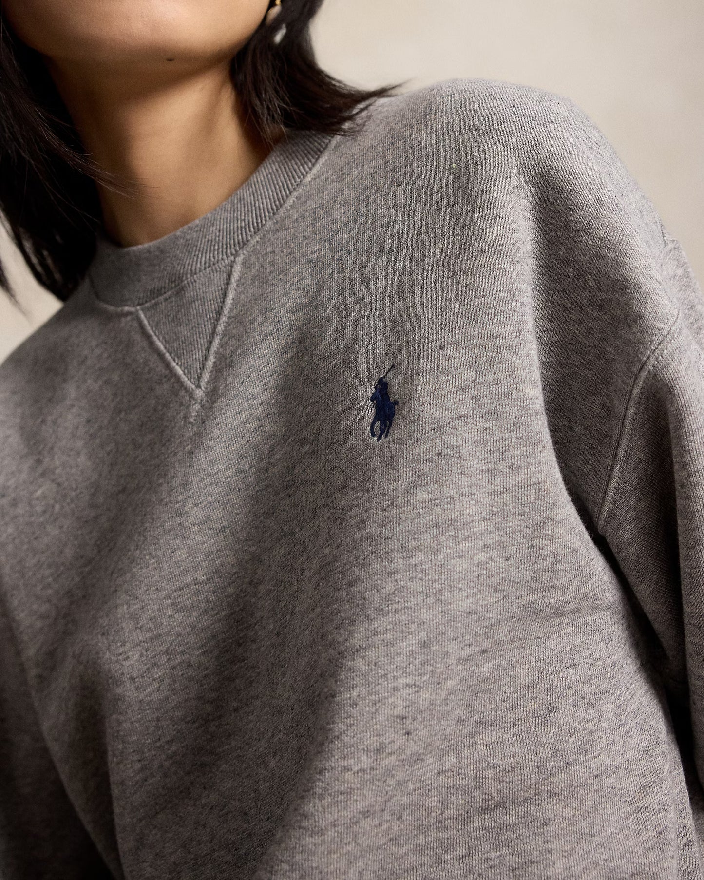 Women's Ralph Lauren Crewneck Sweater (Grey)