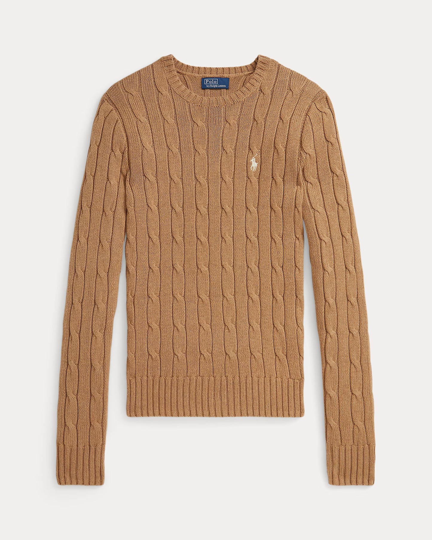 Women's Ralph Lauren Cable-Knit Sweater (Brown)