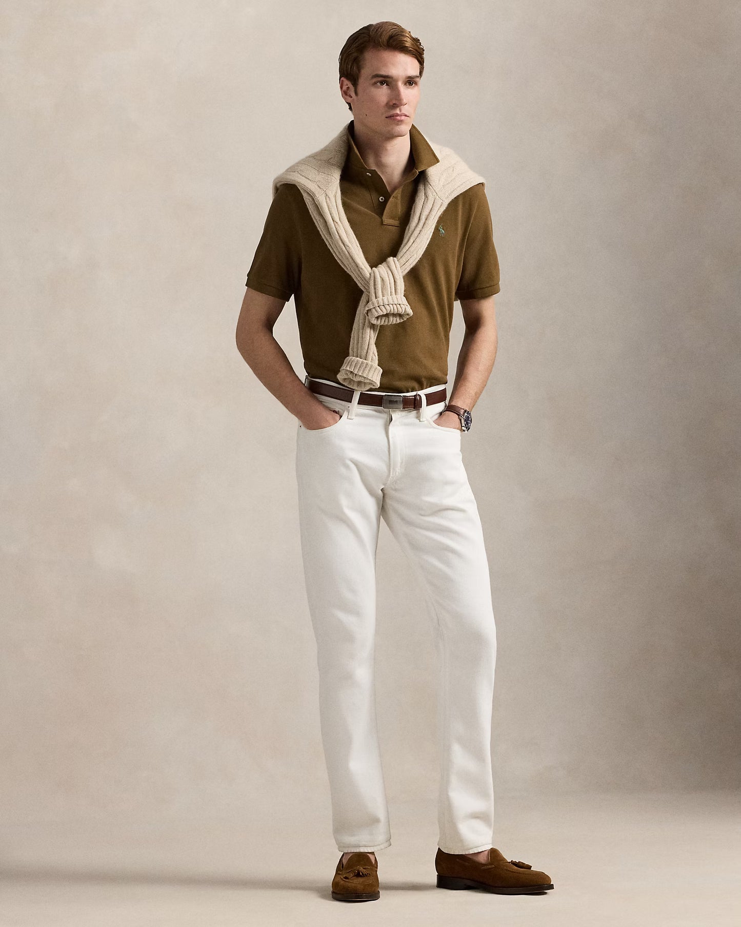 Men's Ralph Lauren Polo Shirt (Brown)