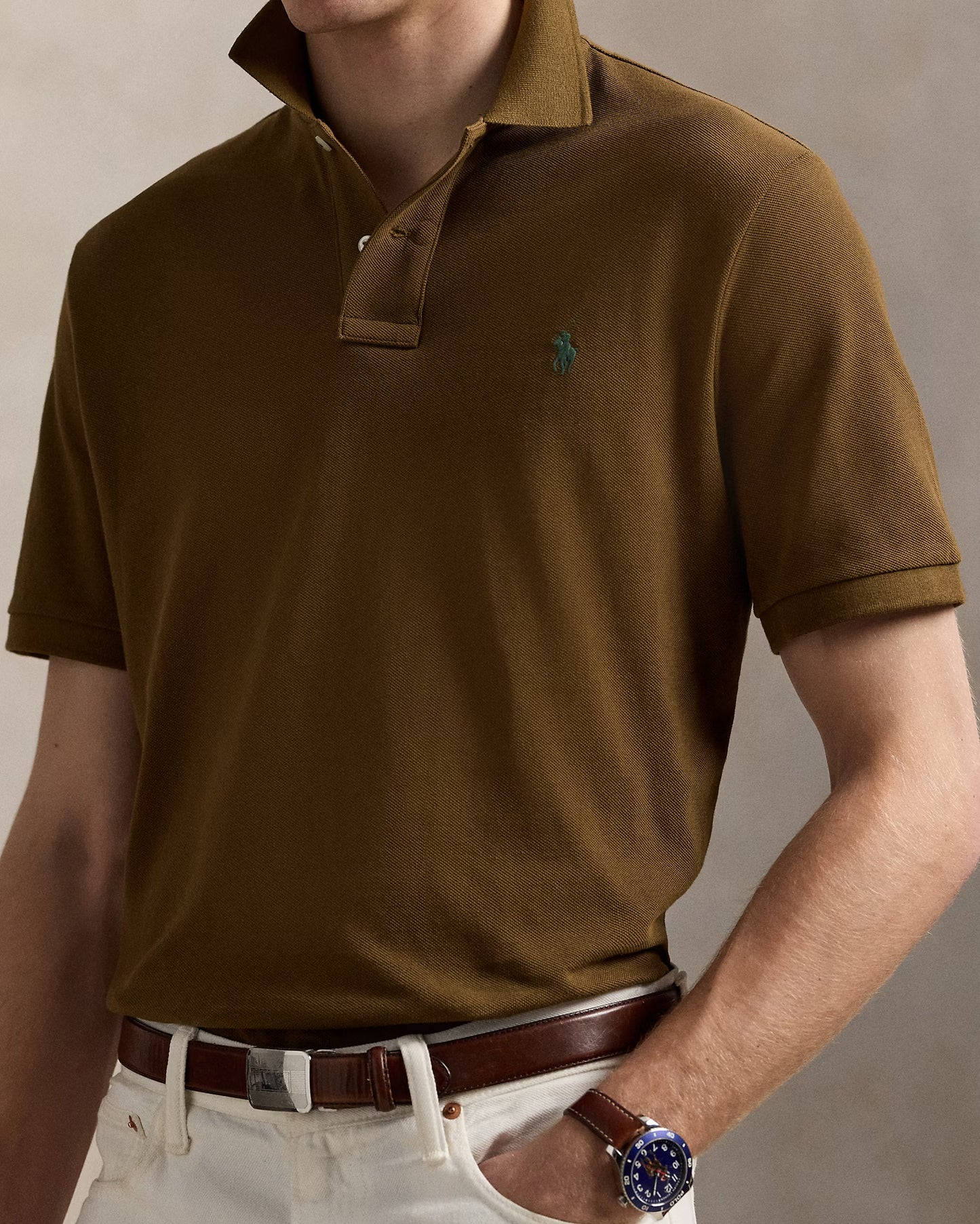 Men's Ralph Lauren Polo Shirt (Brown)