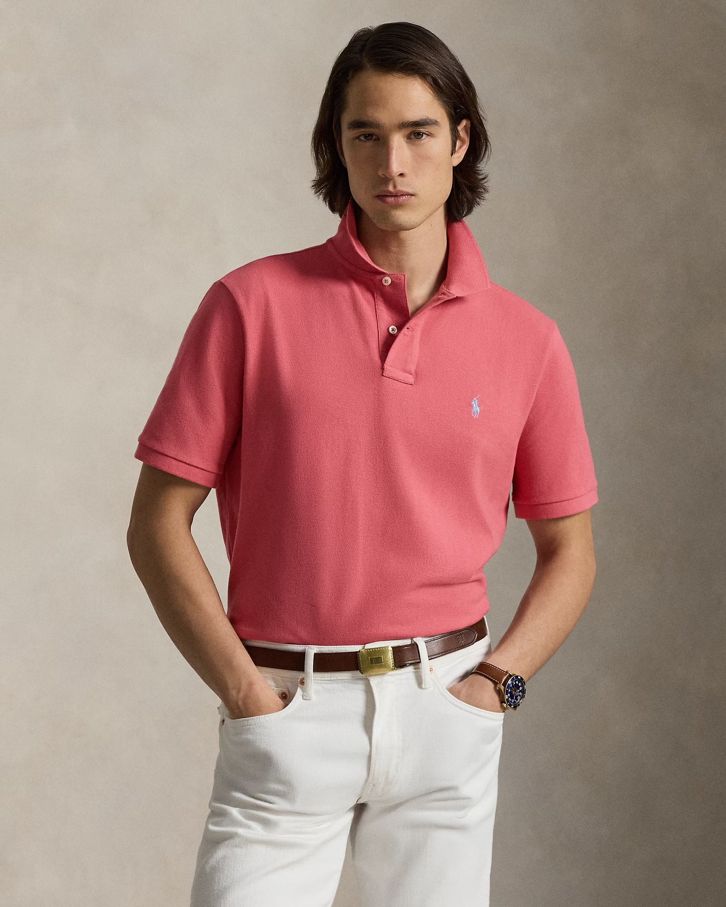 Men's Ralph Lauren Polo Shirt (Pink)
