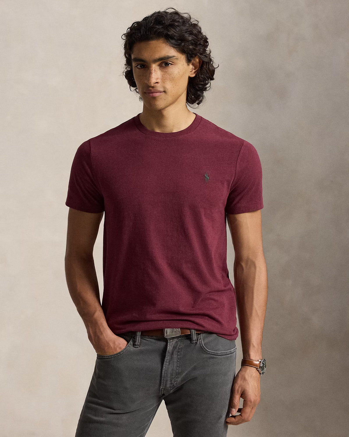 Men’s Ralph Lauren T-Shirt (Dark Red)