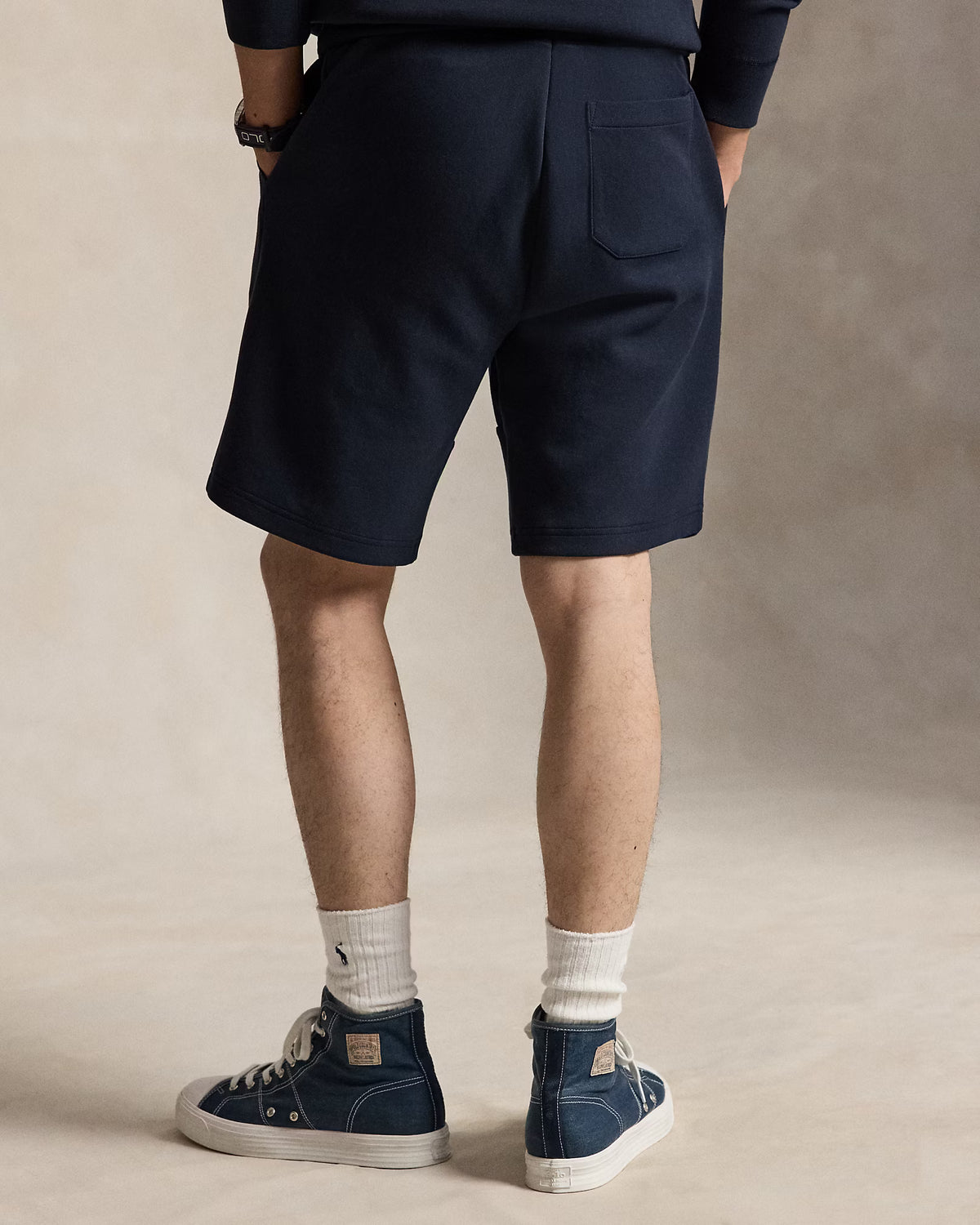 Men's Ralph Lauren Fleece Shorts (Navy Blue)