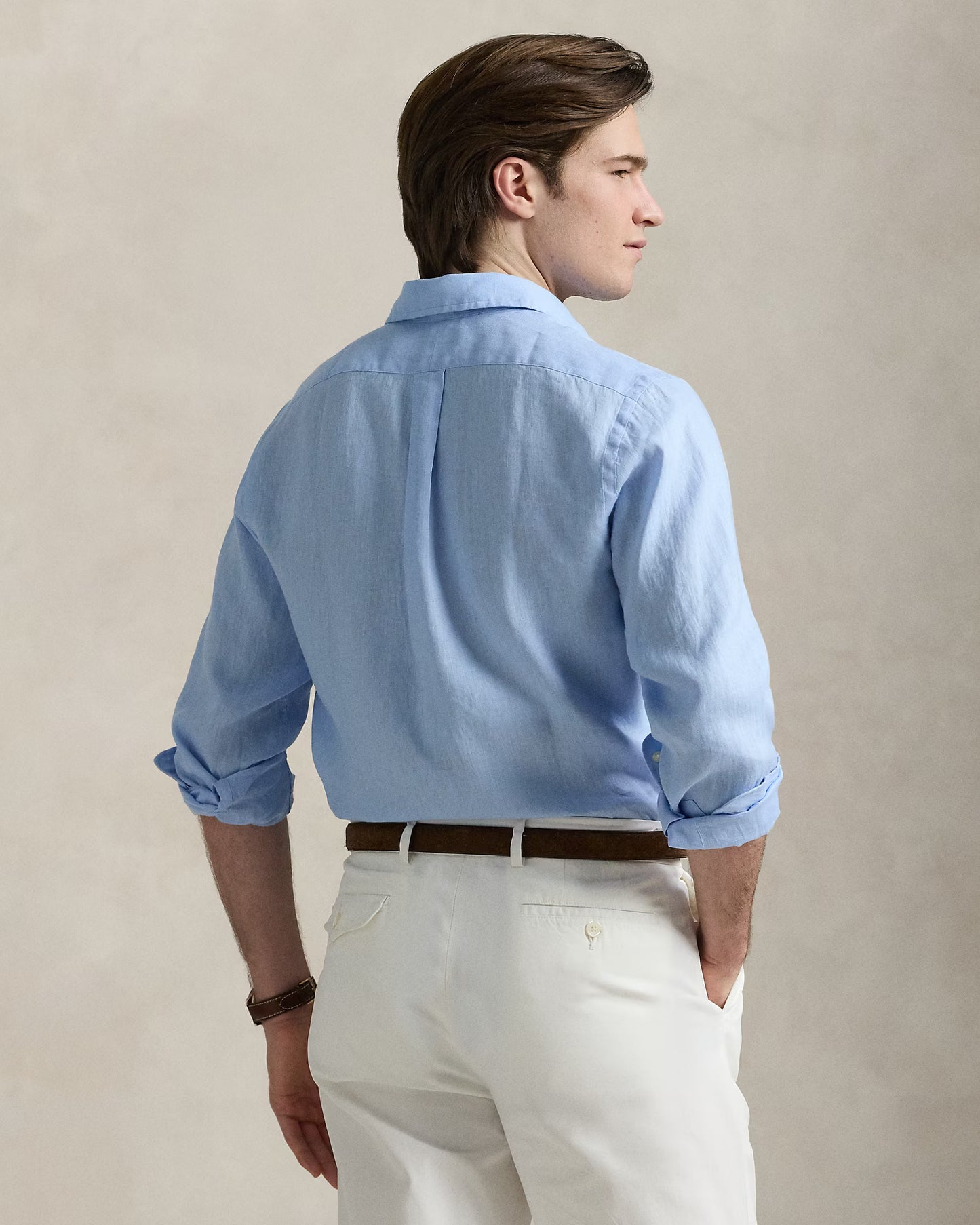 Men's Ralph Lauren Linen Shirt (Blue)