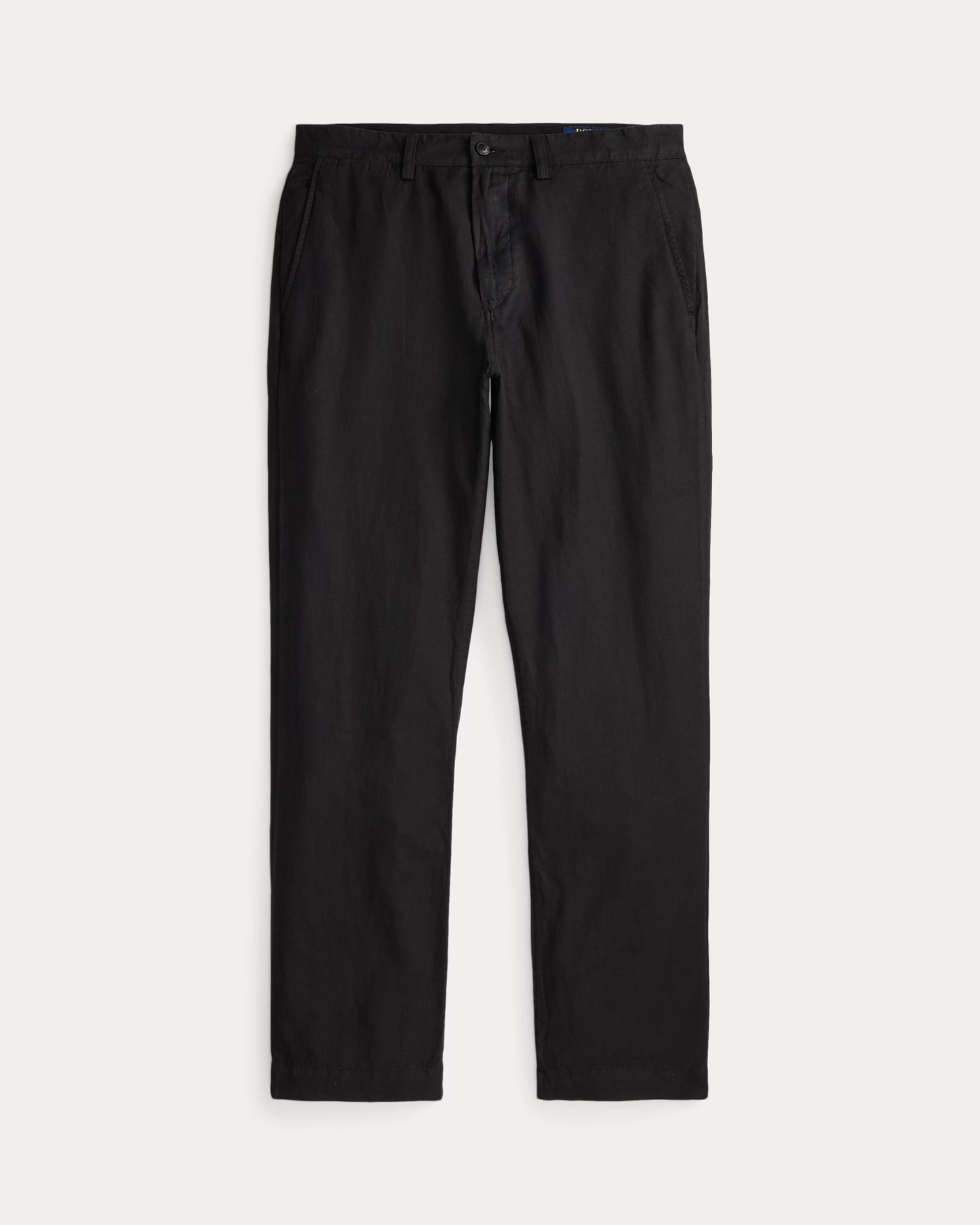 Men's Ralph Lauren Button Linen Pants (Black)